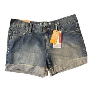 ❤️NWT Mossimo Supply Co. Lower Waist  Blue Jean Shorts Size: 5    #Z
